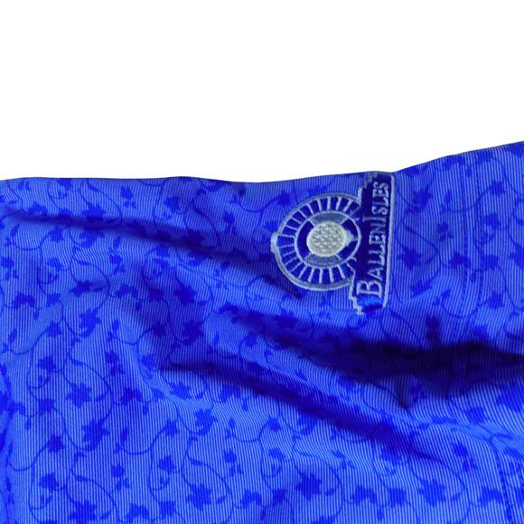 Turtleson Tour Performance Ballen Isles Golf Polo Shirt Paisley Blue Mens Large - Picture 3 of 7